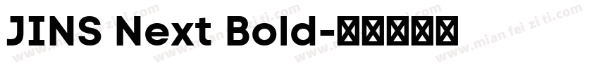 JINS Next Bold字体转换